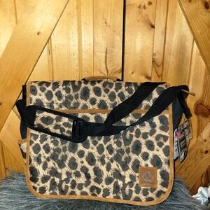 Airwalk Messenger Bag Cheetah Print Nwt